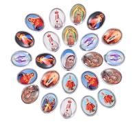 Operitacx 40pcs Catholic Jewelry Accessories Bracelet Necklace Fittings for DIY Craft Projects Unique Religious Figures for Necklaces Bracelets Keychains and Mobile Decorations