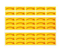 Operitacx 40pcs Directional Adhesive Arrow Labels Weather-resistant Warning Decals for Industrial Home Retail Office Use with Enhanced Visibility and Flexible Layout Adaptation