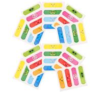 Operitacx 40pcs First Aids Bandages Wound Patch Small Adhesive Strong Viscosity Easy to Use Breathable Waterproof Daily Use Outdoor Supply for Lovely Strip Design