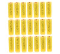 Operitacx 40pcs Texture Paint Sponge Rollers for Exterior Walls Flexible Embossing Pattern Brushes Efficient Drywall Texture Paint Tool for Artistic Wall Decoration Yellow