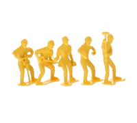 Operitacx 45pcs Miniature Engineering Worker Figures Model Kit for Micro Landscape Decor Realistic Construction Men Set for Boys and Enhances Imagination and Cognitive Skills