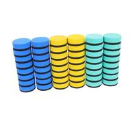 Operitacx 48pcs Mini Round Eva Felt Magnetic Whiteboard Erasers Chalkboard Wiper for Teacher Classroom