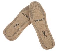 Operitacx 4pairs Cuttable Wool Felt Insoles for Cold Weather Non Slip Shoe Pads Comfortable Foot Insoles Cork for Blister Prevention for Shoes