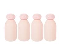 Operitacx 4pcs 100ml Refillable Travel Lotion Containers Squeeze Bottles with Flip Cap, Small Pink Toiletries Bottles for Travel and Cosmetic Liquid Storage