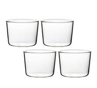 Operitacx 4Pcs 200 ML Clear Glass Pudding Cups Dessert Cups Ice Cream Cups Mousse Bowl Small Serving Bowls Drinking Glasses Candle Holders for Water Beverages Cocktails