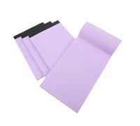 Operitacx 4pcs A5 Wide Ruled Tearable Notepad Legal Pads Smooth Writing Office Management Small Notepads Convenient Purple Paper