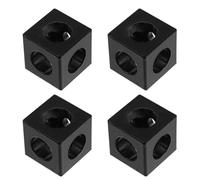 Operitacx 4pcs Aluminum Extrusion Corner Bracket Cube Block Rust-Resistant Frame Connector for Industrial CNC Plasma Cutter Robotics Projects Practical Slot Corner Bracket