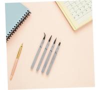 Operitacx 4pcs Anti-Static Stainless Steel Precision Tweezers with Straight Bent Cross-Lock Designs for Electronics Repair and Small Parts Handling Lightweight Industrial Tools