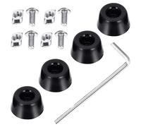 Operitacx 4pcs Anti-vibration Rubber Feet Mat for 3d Printer Replacement Parts, Black Rubber Pads with Anti-friction Function to Protect The Printer, Suitable for 2040 Model