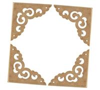 Operitacx 4pcs Antique Corner Protectors Vintage Box Guards Decorative Furniture Edge Covers for Wooden Jewelry Cases with Retro Chinese Style