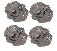 Operitacx 4pcs Antique Hasp Latch Buckle Medium Decorative Retro Box Lock Replacement for Jewelry Wine Boxes Corrosion Resistant Vintage Style Hardware