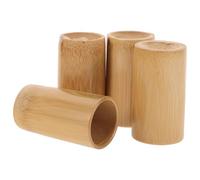 Operitacx 4pcs Bamboo Cupping Set for Therapeutic Purposes Simple and Effective Massage Cups Made of Natural Bamboo for Acupressure and Relaxation