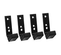 Operitacx 4pcs Barbell Wall Mount Dumbbell Rod Storage Stand Fitness Equipment Rack PC Material Easy to Install Prevents Floor Scratching for Commercial Barbell Use and Garage Gym