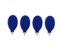 Operitacx 4pcs Blue Silicone Suction Bulb Blowing Ball Squeeze Cleaner for Camera and Watch Dust Removal Secure Grip, for Home and Trip Use