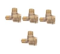 Operitacx 4pcs Brass Air Compressor Check Valve Port Non Return Valve with Threaded Ends for Piston Pumps and Air Pressure Tanks Durable Replacement for Compressors Easy Installation