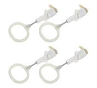 Operitacx 4pcs Chainsaw Oil Pump Handheld Chainsaw Parts Plastic Precision Control Wide Compatibility White for Saw Repair and Wood Cutting