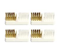 Operitacx 4pcs Copper Wire Nail Dust Brush for Cleaning Nail Drill Bits and Root Canal Files, Versatile Deep Cleaning Brush Suitable for Salon and Home Manicure Use