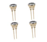Operitacx 4Pcs Dual Push Toilet Flush Button Round Head Water Tank Replacement Electroplated Finish Easy Install Compatible with Standard Cistern Lid Random Color
