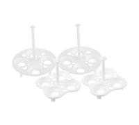 Operitacx 4pcs Egg Steamer Rack Steamer Trays for Pressure Cooker Boiling Pot for Eggs Food Holder Cooking Rack for Pot and Square