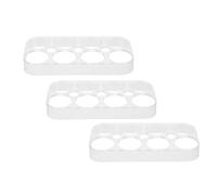 Operitacx 4pcs Egg Storage Box for Refrigerator Plastic Egg Holder Organizer Easy to Clean and Stackable for Kitchen Countertop Use