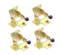 Operitacx 4Pcs Folding Table Legs with Self Locking Brake Iron Support Hinges for Furniture Folding Leg Brackets for Kitchen Laundry and Space Saving Storage