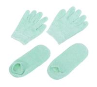 Operitacx 4pcs Gel Moisturizing Spa Gloves Moisturizing Spa Socks 7.47x4.72x0.79 in Washable Protect Skin from Dry and Rough Women Professional Hand and Foot Care Random Style