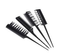 Operitacx 4pcs Hair Salon Dye Brush Hair Coloring Tools 8.57x0.94x0.2inch Carbon Fiber Prevent Damaging Cuticle Prevent Tangling Professional Salon Use Updo Comb Set