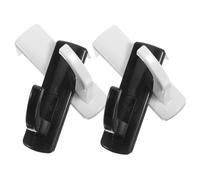 Operitacx 4pcs Headphone Holder Hooks and Headset Hanger Rack for Home and Office, Self-adhesive Headphone Stand Holder in Black and White, Space-saving Earphone Storage Solution