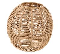 Operitacx 4pcs Hemp Rope Woven Lampshade Replacement Pendant Light Shade for Hanging Lights Chandeliers Wall Sconces Smooth Surface Easy Installation Rustic Farmhouse Style Small Round Khaki
