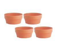 Operitacx 4pcs Japanese Style round Plastic Succulent Planter Pot