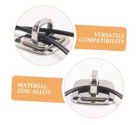 Operitacx 4PCS Laptop Cable Security Anchor Base for Anti-Theft Lock External Fixed Plate Compatible with Multiple Brands Easy One-Step Locking for Office School Library Protection