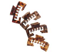 Operitacx 4pcs Large Tortoise Shell Hair Claw Clip for Women with Secure Hold and Hat Compatibility, Curved Plastic Design Featuring Leopard Print, for Lazy Buns and Everyday Updos