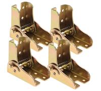 Operitacx 4pcs Locking Folding Table Hinge Heavy Duty Spring Loaded Furniture Parts for Folding Legs and Beds Stability for Kitchen Workshop Office and DIY Platforms
