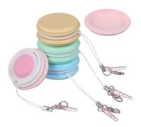 Operitacx 4pcs Macaron Smartphone Screen Cleaner Microfiber Wiper Tool with Lanyard Key Chain for Easy Cleaning of Phones Laptops and Camera Lenses for Friends Family