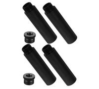 Operitacx 4pcs Microphone Stand Extension Kit Mic Extender Bar Tubes Mic Accessories for Desk Arm Boom Stand Extension Tube for Live Streaming Setup