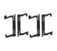 Operitacx 4pcs Microwave Door Latch Hook Replacement Set, Plastic Oven Door Lock Spring Brackets, Universal Microwave Oven Accessories for Repair and Maintenance, Compatible with Midea