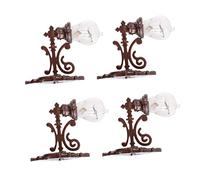 Operitacx 4Pcs Miniature Wall Lamps Warm Light Model for Sand Table Decor Dollhouses Miniature Landscapes Convenient for Mini Craft Enthusiasts