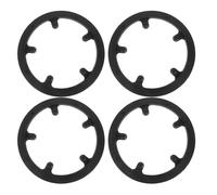 Operitacx 4pcs Mountain Bike Chain Cover - Bicycle Sprocket Crankset Chain Wheel Guard Protector for Sports Outdoors Cycling Accessories (Plastic,Black)