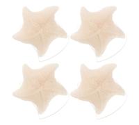 Operitacx 4pcs Natural Beige Bath Sponge Exfoliating Soft Sponge for Bathing and Showering, Gentle Bath Brush for Family Use at Home