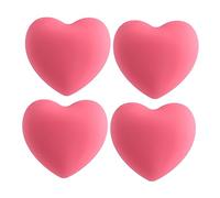 Operitacx 4pcs Pink Heart Shaped Cartoon Handle Creative Drawer Pull Bar Adorable Grip for Cabinets Wardrobes and Furniture Durable Multi Purpose Heart Handle for Home and Office