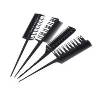 Operitacx 4pcs Professional Hair Dye Comb Hair Styling Combs Set Carbon Fiber Coloring Application Keratin Application Salon Use Home Use