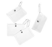 Operitacx 4pcs PVC Organizing Pouches Lightweight Portable Storage Bags for Quick Identification of Contents for School and Office Use by Students and Office Workers