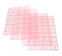 Operitacx 4pcs Rabbit Cage Foot Mats Plastic Bunny Floor Mats for Cages Cuttable and Splicable Pet Foot Pads Suitable for Rabbit Bedding