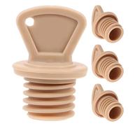 Operitacx 4pcs Rubber Hot Water Bottle Caps Replacement with Precise Sealing Stopper Design Leakproof Water Bottle Stoppers Portable and Sturdy for Home and Travel Use