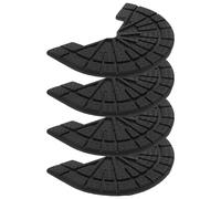 Operitacx 4pcs Rubber Sole Pads for Shoe Heel Repair and Slip Prevention, 4mm Thick Self-Adhesive Heel Pads for Sneakers and Boots, Easy Maintenance, for DIY and Outdoor Activities