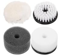 Operitacx 4pcs Shoe Cleaning Kit with Polish Brush Dust Brush Portable Shoe Polisher Attachment Set Maintain Shape and Shine