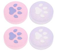 Operitacx 4pcs Silicone Cat Claw Replacement Thumb Grips Caps for Switch Controller, Animal Theme Thumb Stick Covers with Glow Effect, Compatible Thumbstick Caps for Gaming