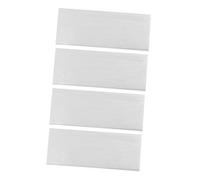 Operitacx 4pcs Simple Aluminum Alloy Invisible Edge Pull Handles for Kitchen Cabinets and Modern Concealed Door Knobs with Hole Spacing Easy to Clean and Install