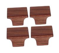 Operitacx 4Pcs Square Solid Wood Cabinet Handles Nordic Design Decorative Pulls for Kitchen Wardrobe Furniture Drawer Hardware
