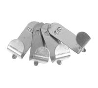 Operitacx 4pcs Stainless Steel Freezer Shelf Support Hooks Easy Install Cooler Rack Clips for Fridge Showcase Organization Durable and Minimalist Design Space Saving
